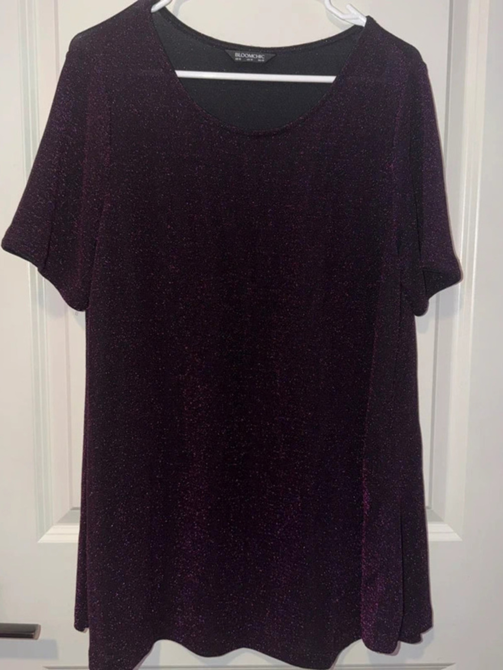 Women’s size 12 sparkly deep purple top